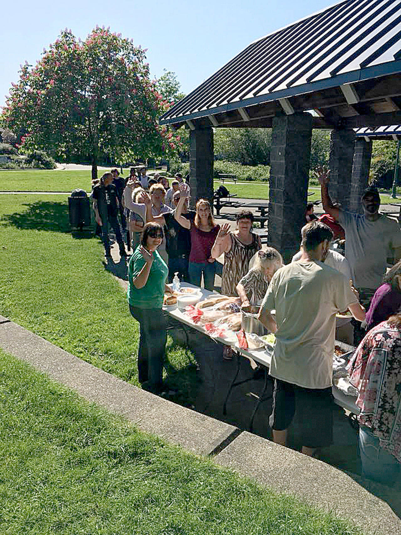 &lt;em&gt;About 50-60 people attend the monthly picnics for the Bremerton homeless community.&lt;/em&gt;                                Bremerton Homeless Community Coalition Facebook page