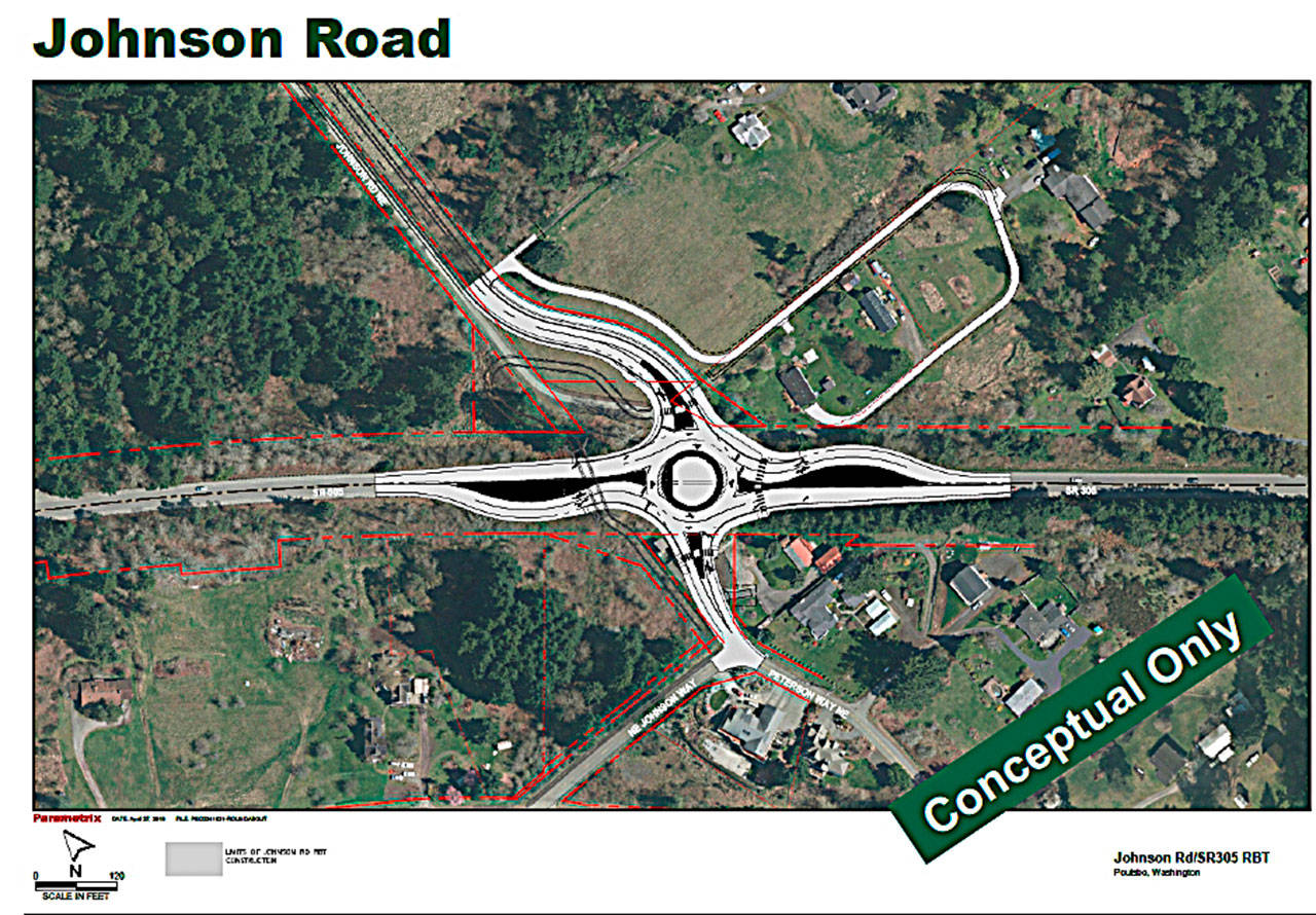 Roundabouts proposed on SR305 between Poulsbo and Bainbridge