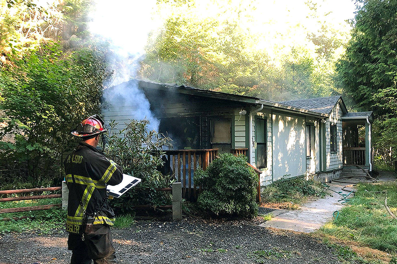 Fire heavily damages Poulsbo home