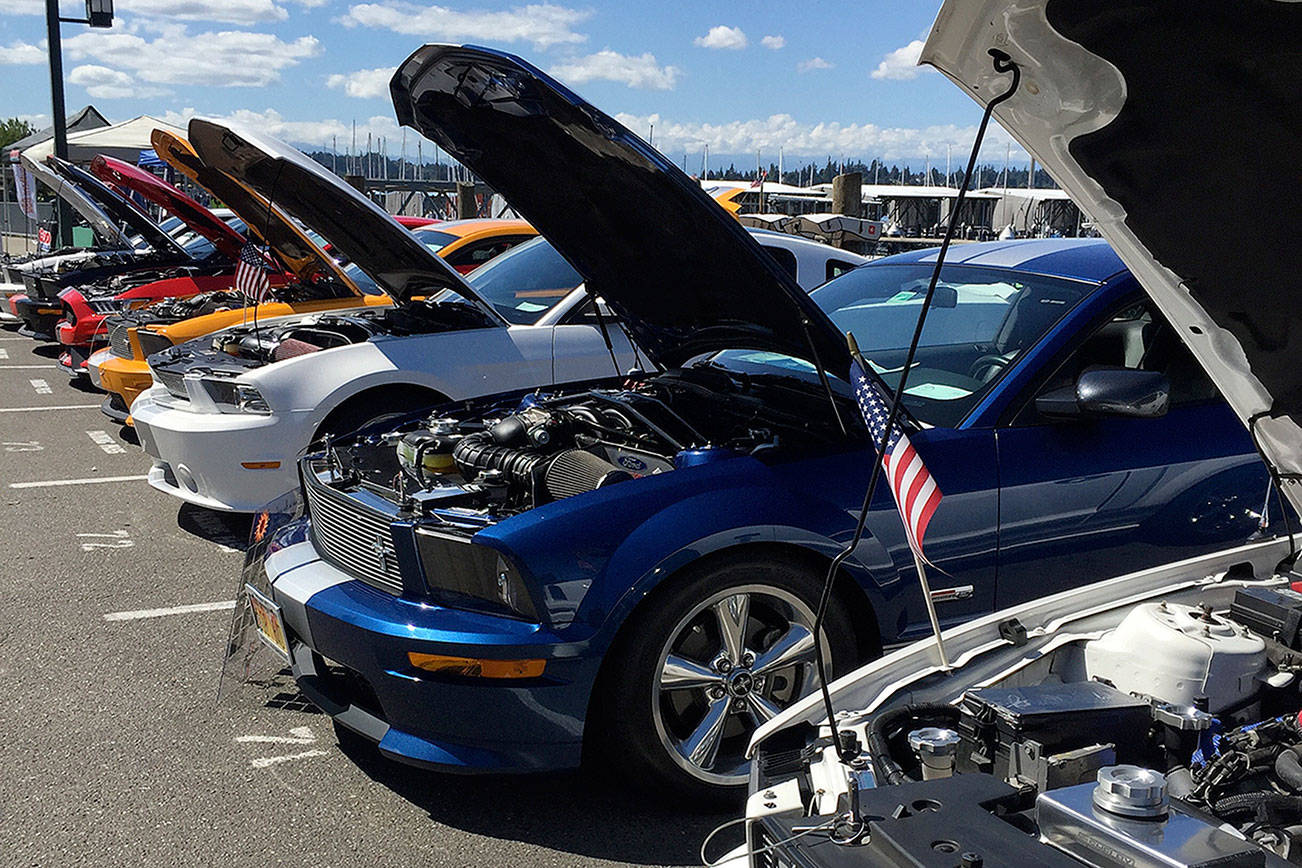 Glorious day for a car show: Mustangs on the Waterfront