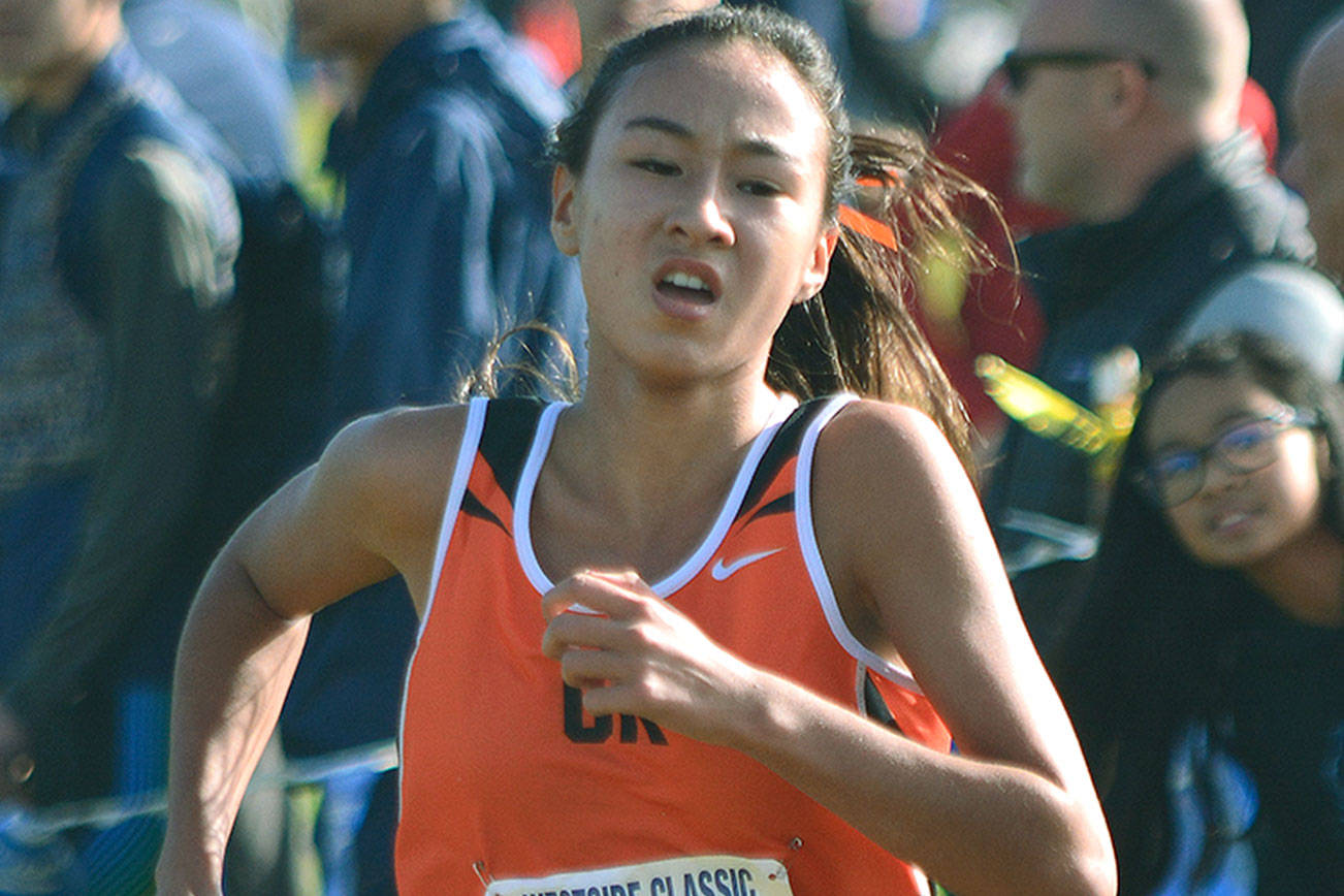 Sophomore Maya Nichols set a school record last year at the 3A state meet in the 5,000-meter run with a time of 18:24. (Mark Krulish/Kitsap News Group)