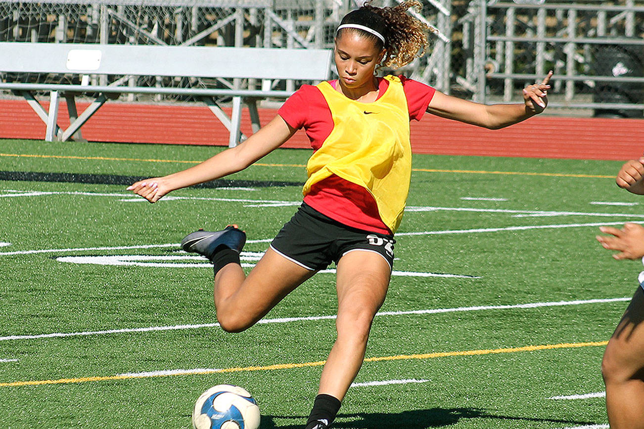 Midfielder Saoirse Brown should be a key player for a high-scoring Olympic squad. (Mark Krulish/Kitsap News Group)
