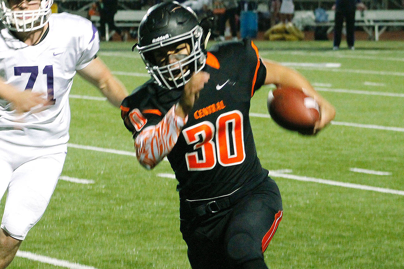 Alex Refilong had 196 yards and two touchdowns on 22 carries. (Mark Krulish/Kitsap News Group)