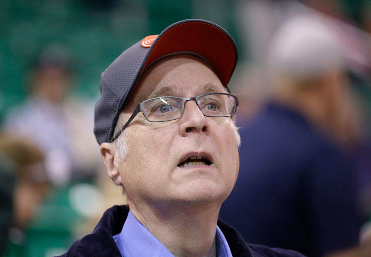 Paul Allen in 2015. His holding company, Vulcan Inc., announced his death Monday. He was 65. (AP Photo/Rick Bowmer, File)