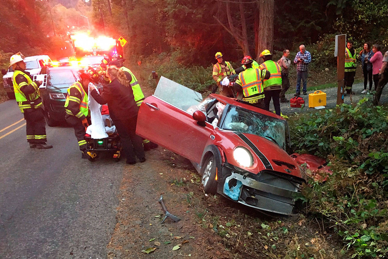 Teen airlifted to hospital following crash