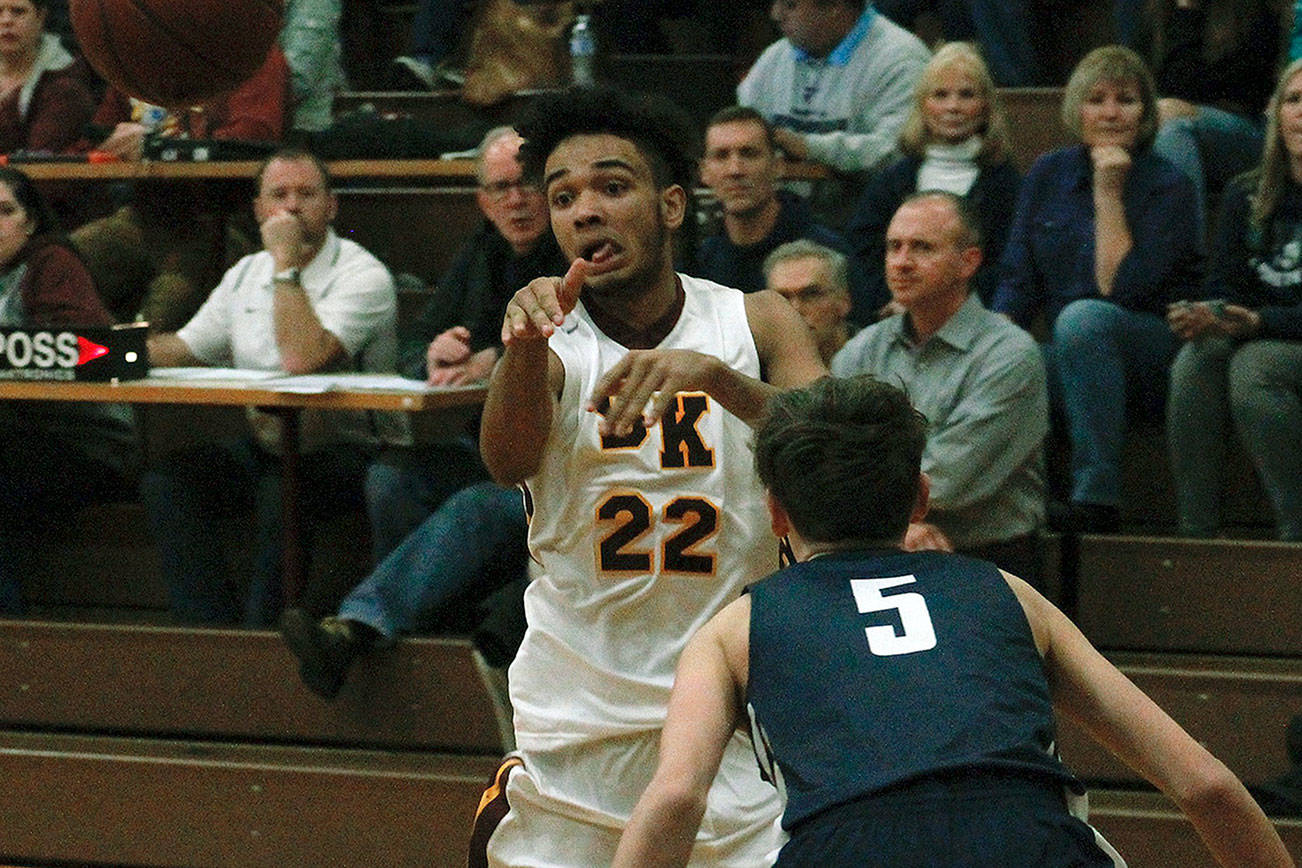 Mark Krulish | Kitsap News Group                                DeAnte Ward led South Kitsap with 18 points in Tuesday night’s home opener against Olympia.