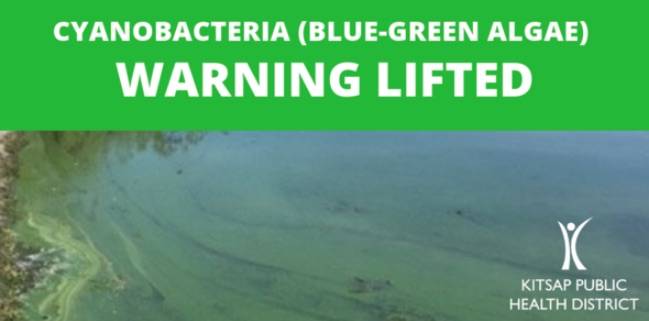 Cyanobacteria warning lifted for Kitsap Lake