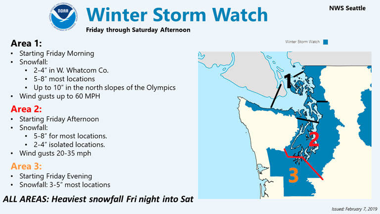 NOAA: Snowfall to begin Friday, up to 10 inches possible