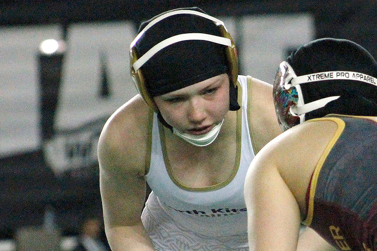 North Kitsap’s Holly Beaudoin took second place at Mat Classic XXXI. (Mark Krulish/Kitsap News Group)