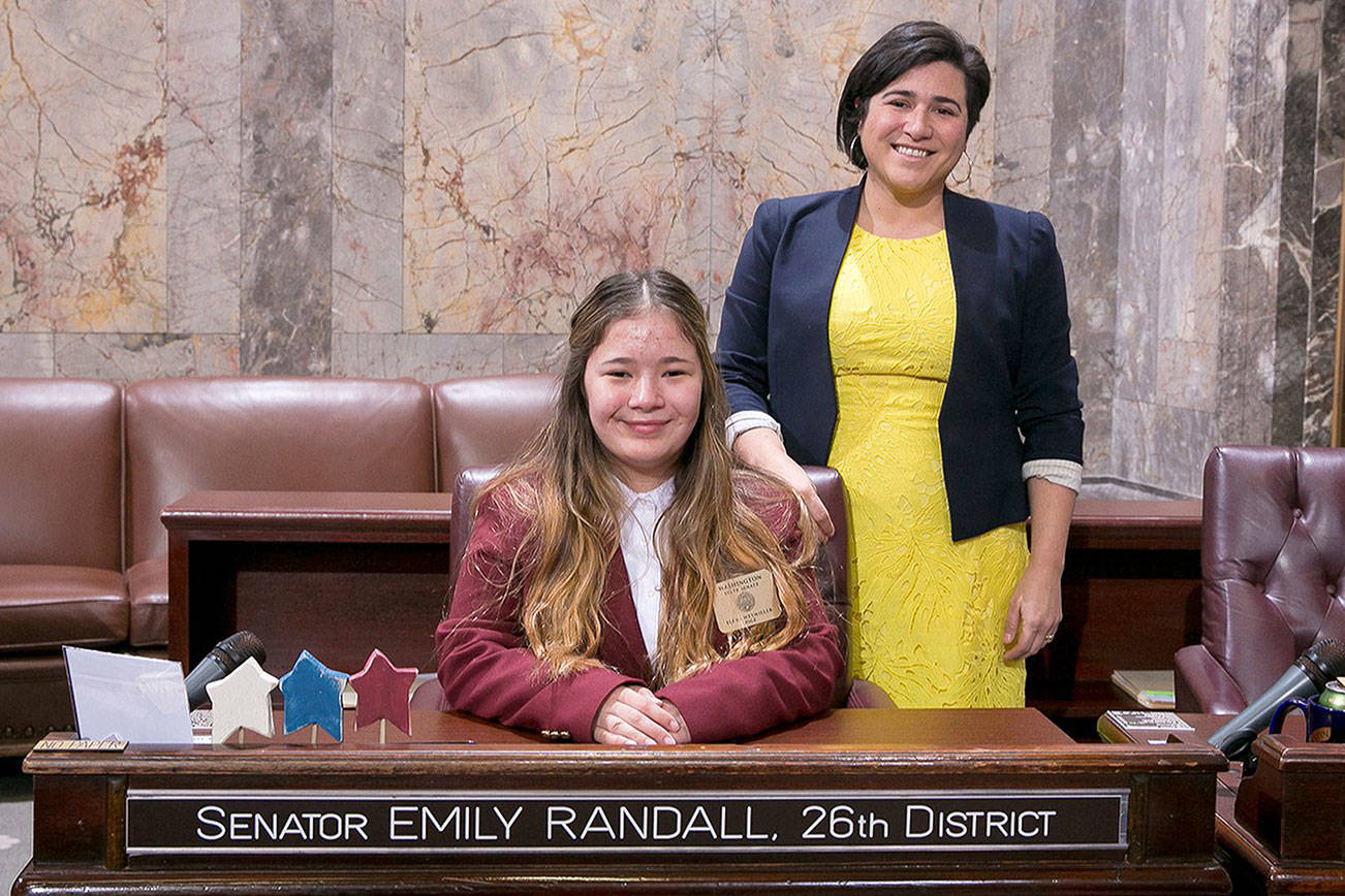 Gig Harbor ninth-grader spends week as Senate page