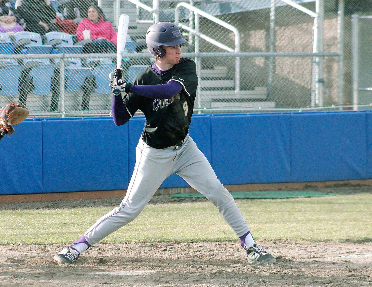 Chris Schuchart drove in one of North Kitsap’s four runs in the loss to Central Kitsap. (Mark Krulish/Kitsap News Group)