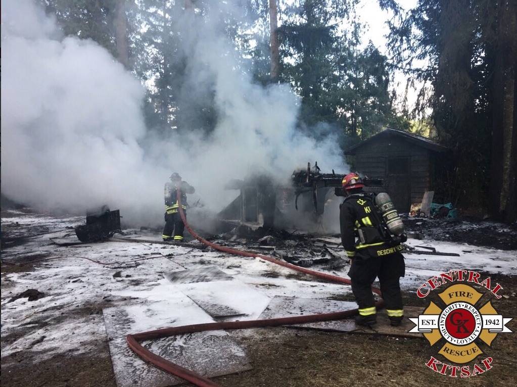 RV fire contained in Seabeck, no injuries reported