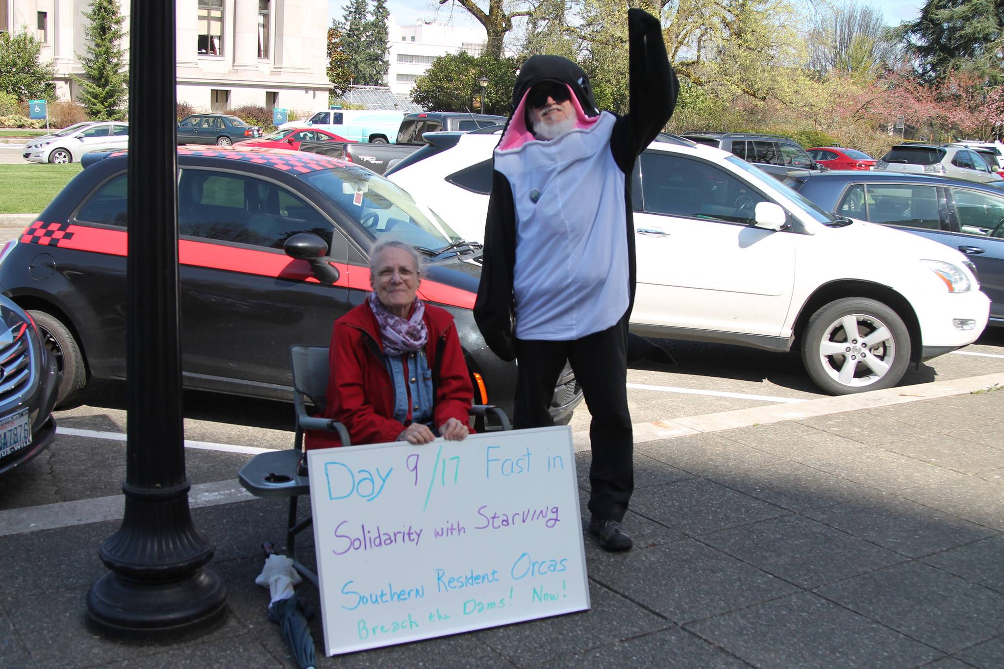Woman on hunger strike to save the Southern Resident Orcas
