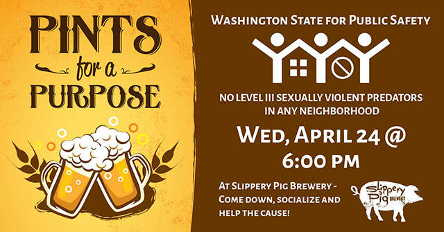 Washington State for Public Safety to benefit from Slippery Pig Brewery event and auction