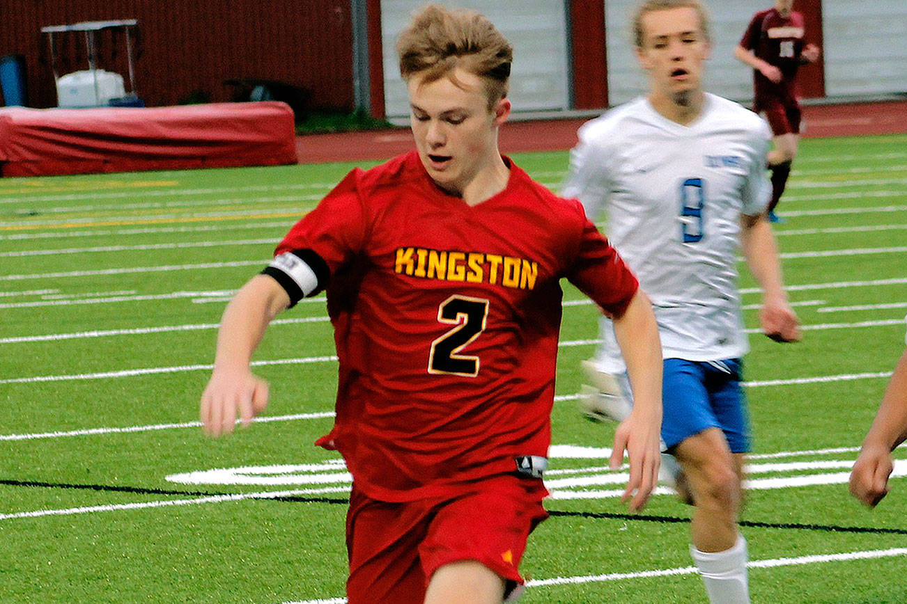Ben Hewett scored a hat trick and picked up two assists in the 7-0 win over Olympic. (Mark Krulish/Kitsap News Group)