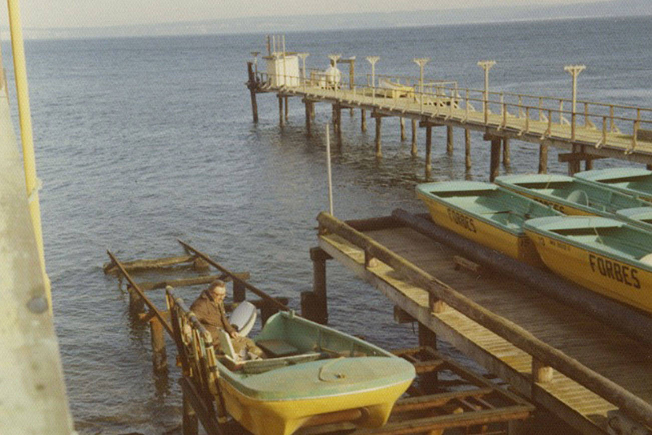 Kitsap County Parks Department has proposed the construction of a public fishing pier at Hansville’s Norwegian Point Park, similar to a historic pier which once served the mosquito fleet. Photo courtesy Kitsap County Parks Department.