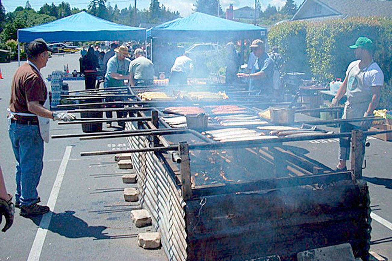 Manchester Library’s Salmon Bake and Book Sale coming up