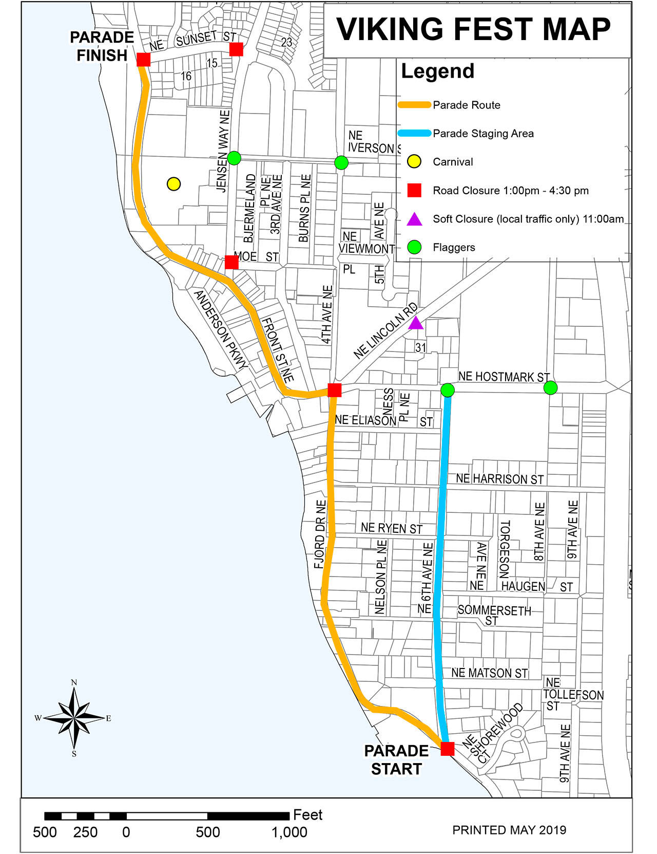 Downtown Poulsbo road closures planned for Viking Fest