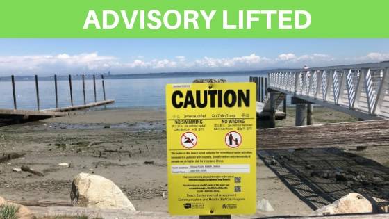 Pomeroy Park swimming beach advisory lifted