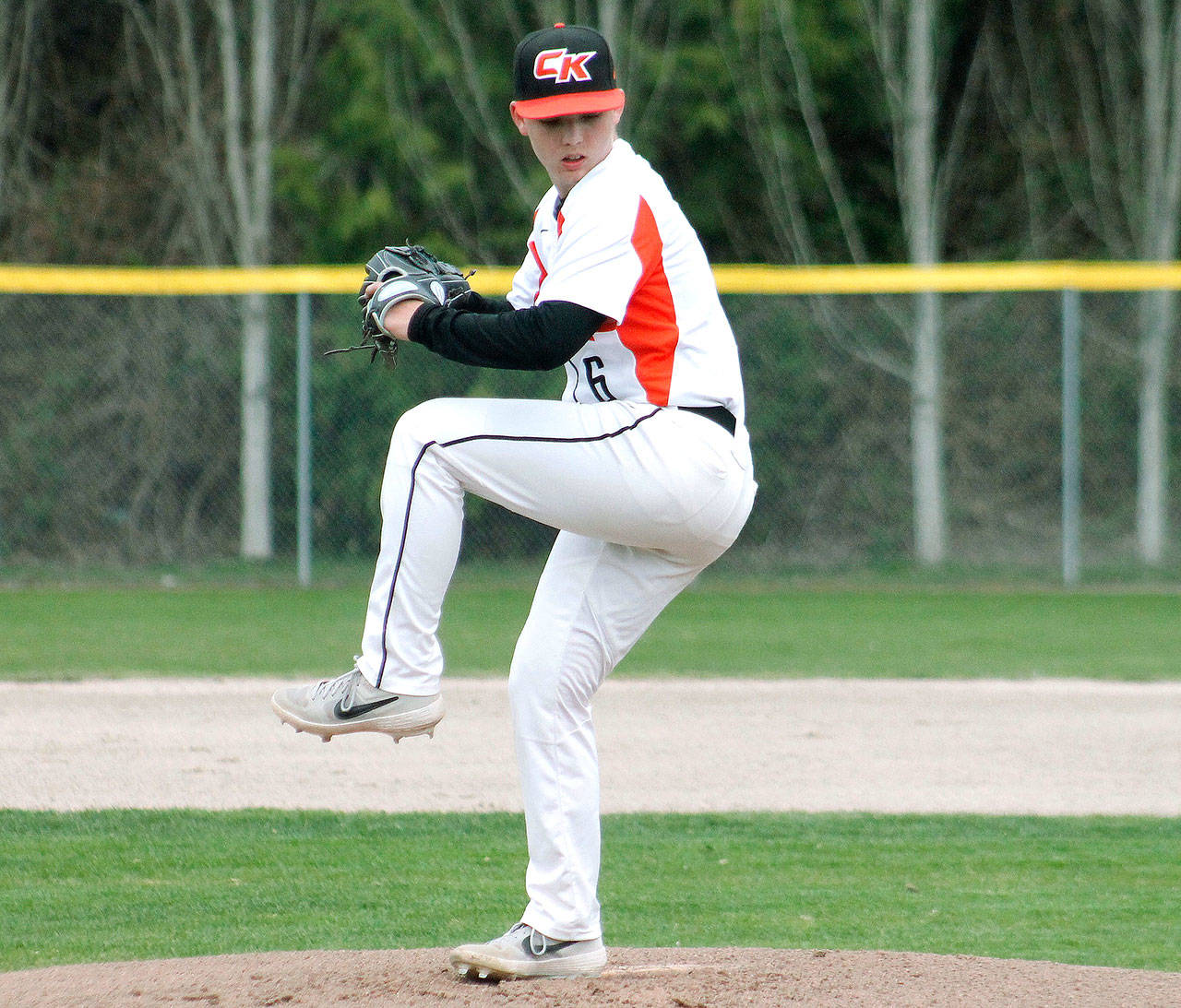 Greyson McCormick went 4-3 for Central Kitsap with a 2.63 ERA and was made a first-team South Sound Conference pick. (Mark Krulish/Kitsap News Group)