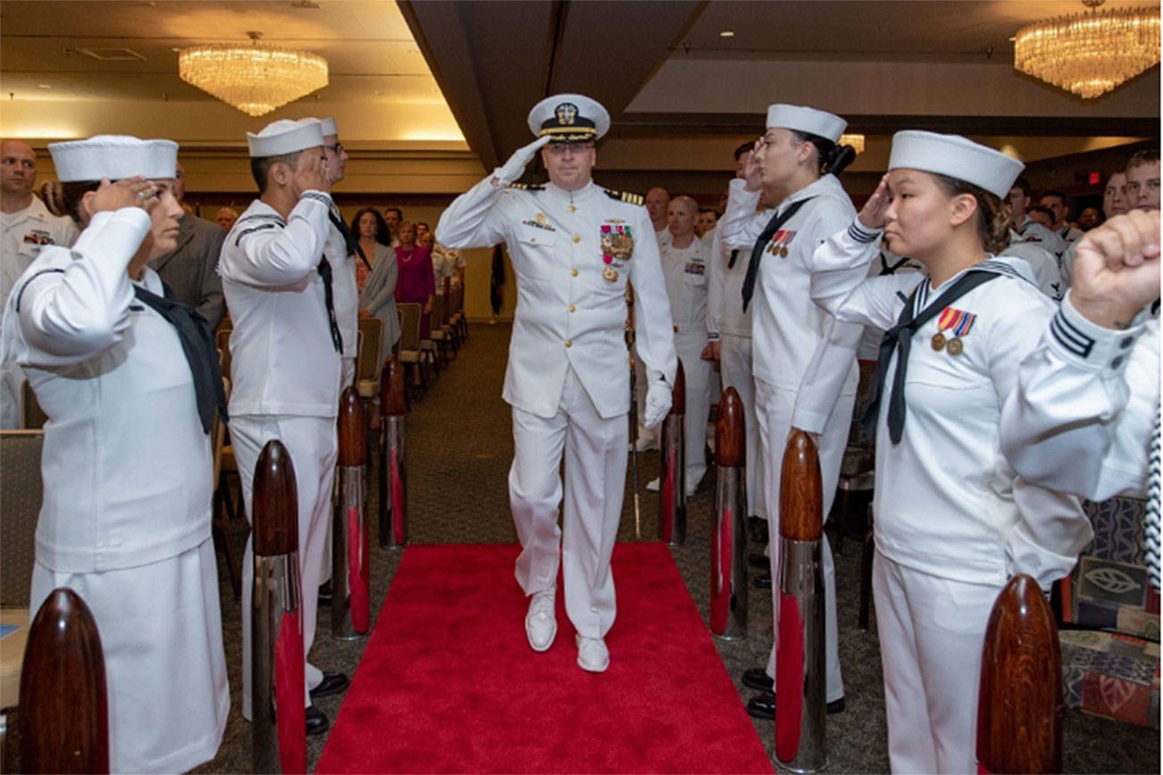 Naval Base Kitsap changes command at Friday ceremony