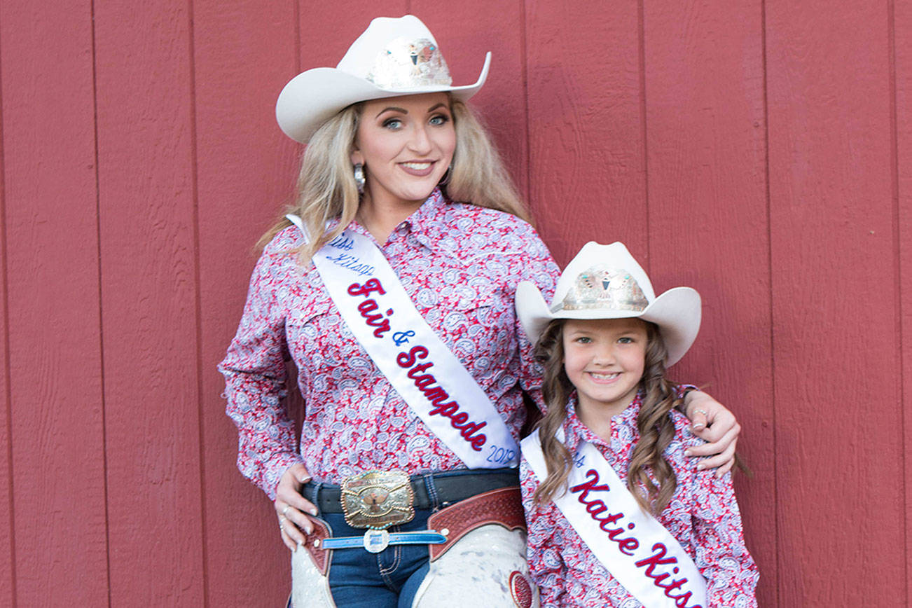 Georgia Lieb and Kaia Whishant are Kitsap Stampede and Rodeo royalty. (Photo courtesy Danise Barnes)