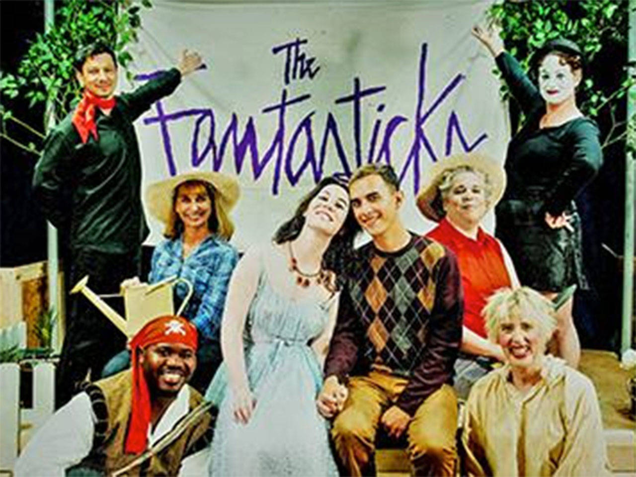 The cast of Jewel Box Theatre’s production of “The Fantasticks” is ready to welcome audiences on Sept. 20. (photo courtesy Jewel Box Theatre)