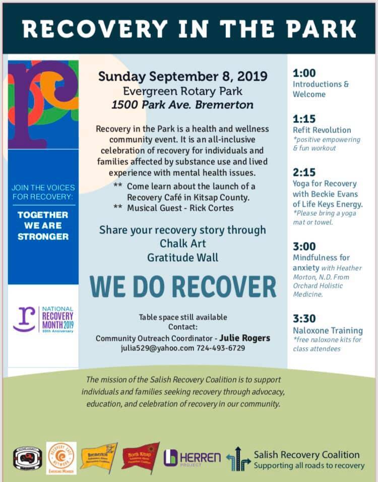 Salish Recovery Coalition to host Recovery in the Park