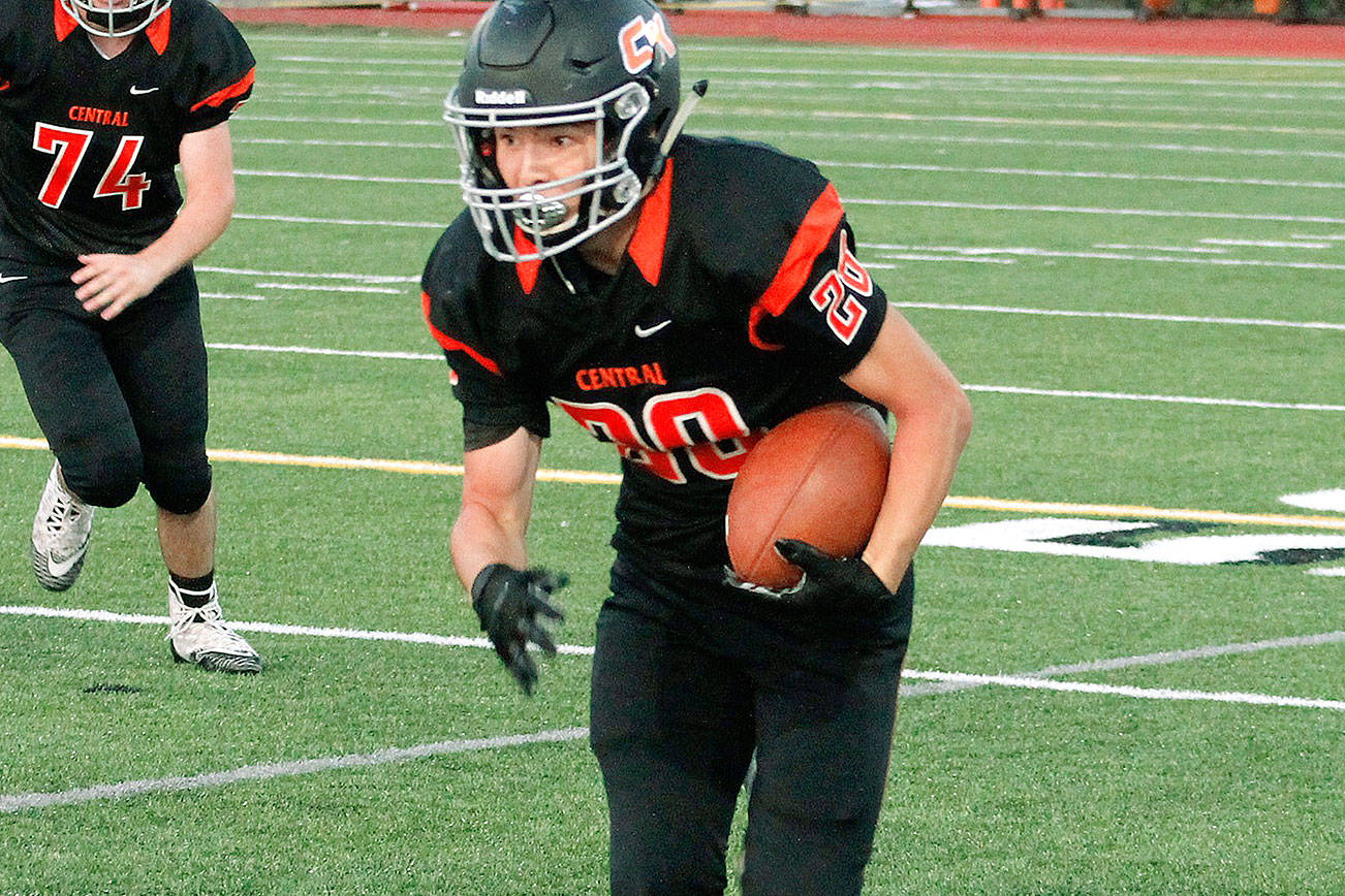 Senior running back Joshua Willis rushed 36 times for 254 yards and two touchdowns in a 41-17 victory over Olympic. (Mark Krulish/Kitsap News Group)