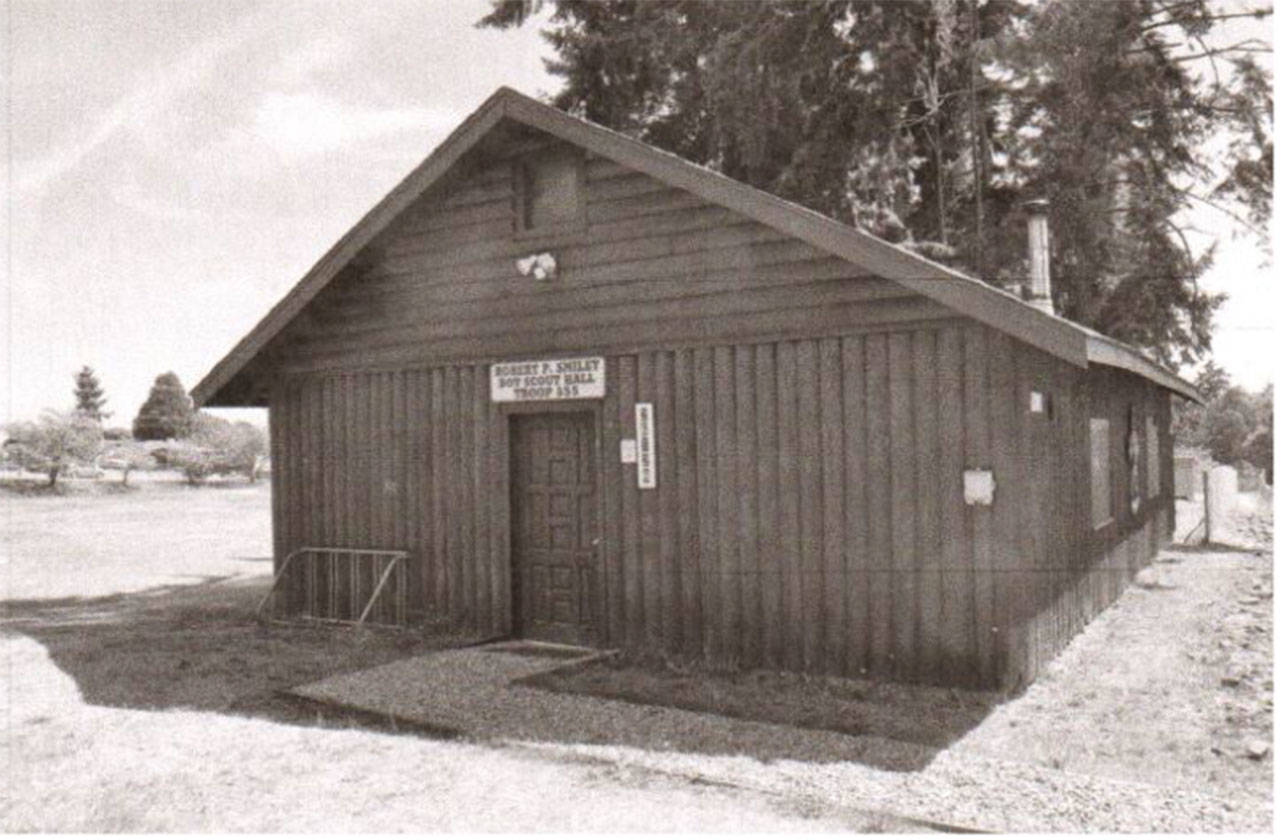 The exterior of Smiley Scout Hall 1961 (photo courtesy of Troop 555)
