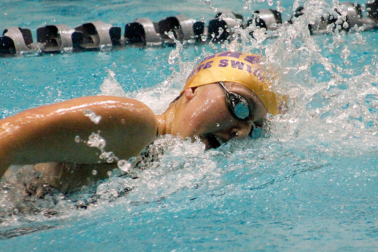 North Kitsap junior Brianna Hoffman won her second consecutive state championship in the 200-yard freestyle at the 2A state meet this past weekend. (Mark Krulish/Kitsap News Group)