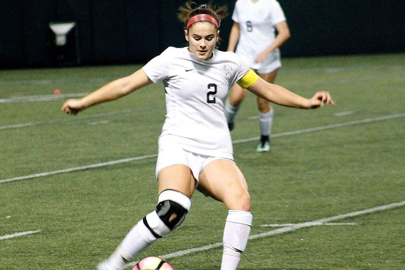 Central Kitsap junior Madisyn Diabo set up the match-tying goal in the 75th minute. (Mark Krulish/Kitsap News Group)