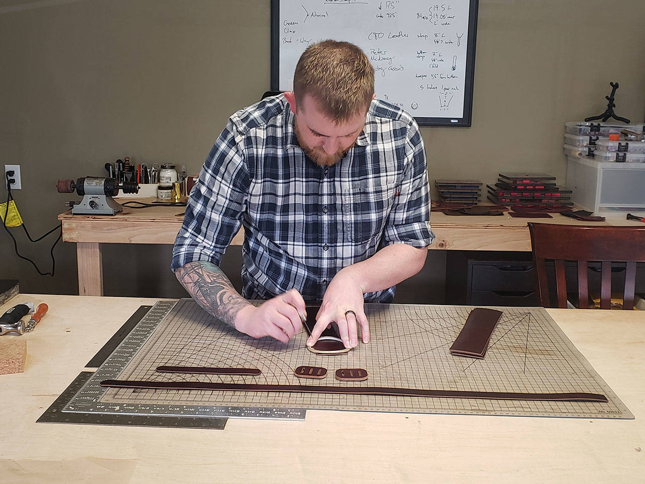 Patience and style is the key for local leathercrafter