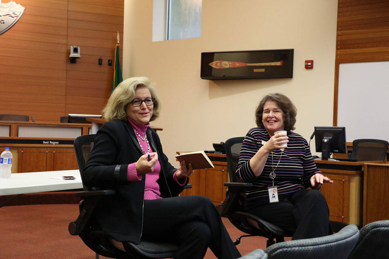 Senator Christine Rolfes and Mayor Becky Erickson held an open forum during Mayor Erickson’s Saturday office hours.