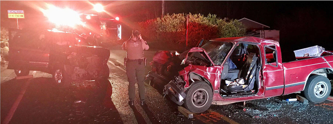 <em>A head-on collision occurred on Friday, Dec. 6, in Indianola.  </em>Photo courtesy of KCSO