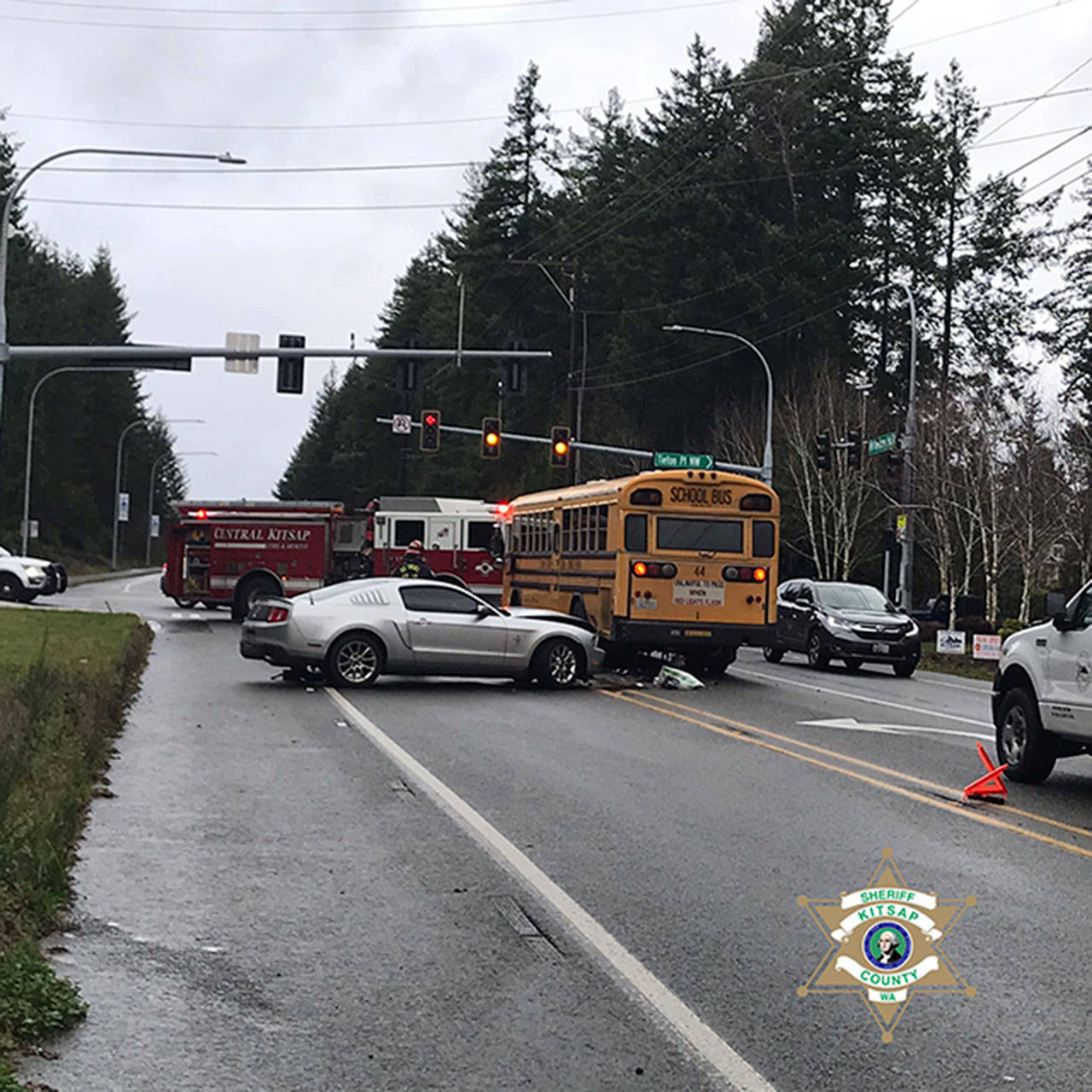 CKSD school bus involved in vehicle collision, no injuries reported