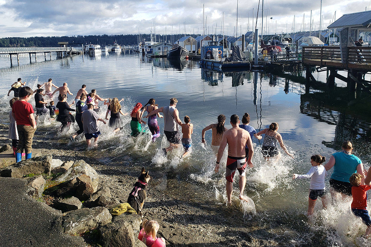 Braving the cold in Kitsap to usher in a new decade