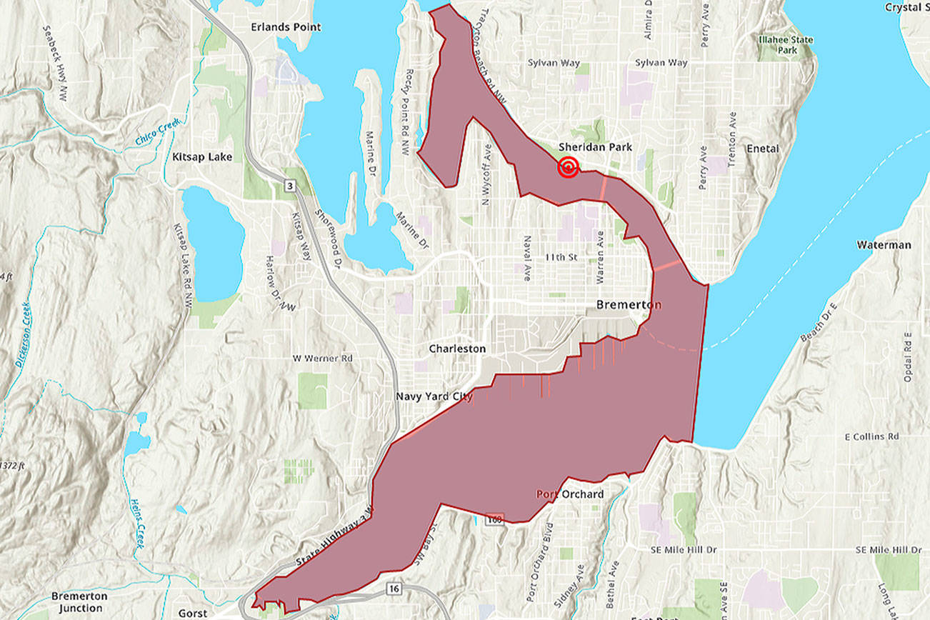 No-contact advisory for Sinclair Inlet and Port Washington Narrows waters