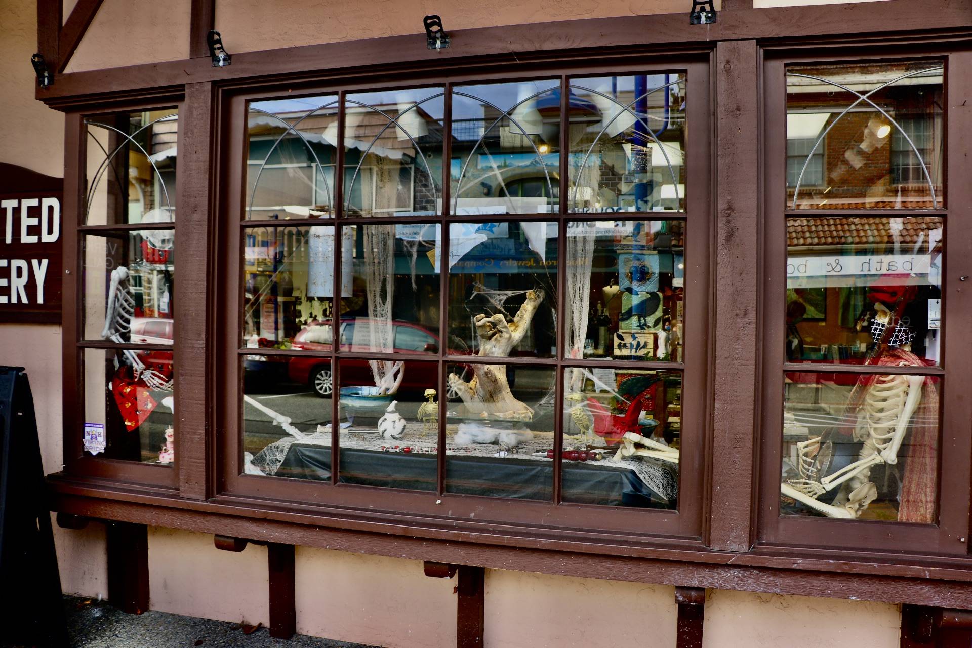 Shops in Downtown Poulsbo are gearing up for Halloween with spooky decorations and seasonal wear.