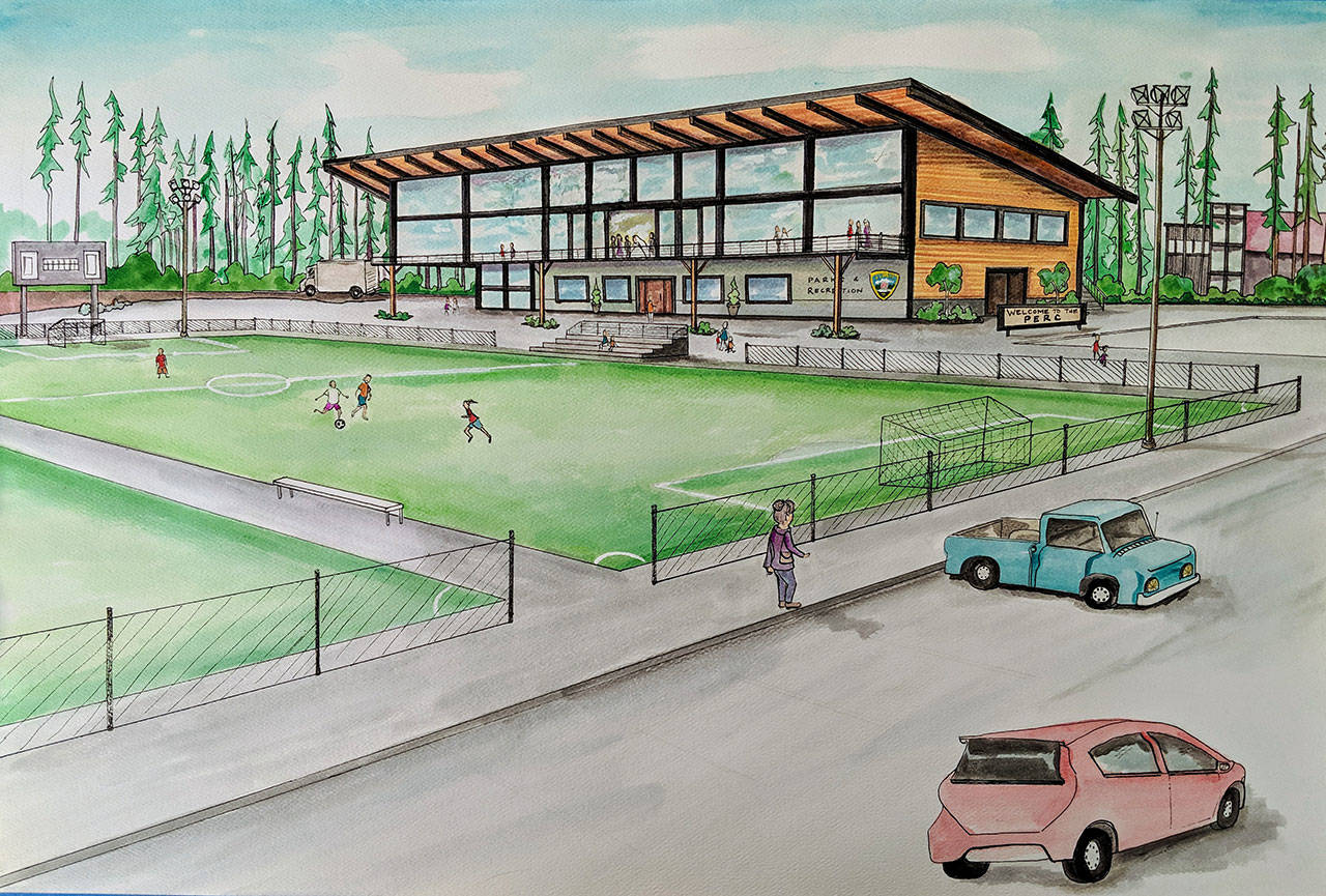 Artist rendering of the Poulsbo Event and Recreation Center (Courtesy of Poulsbo Parks & Rec)