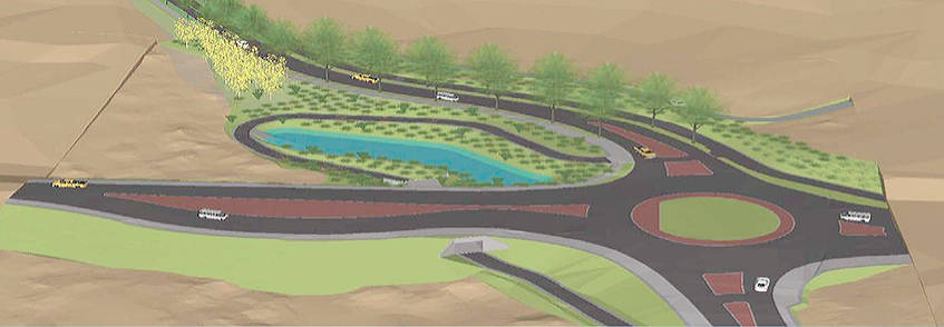 Artist rendering of the roundabout.