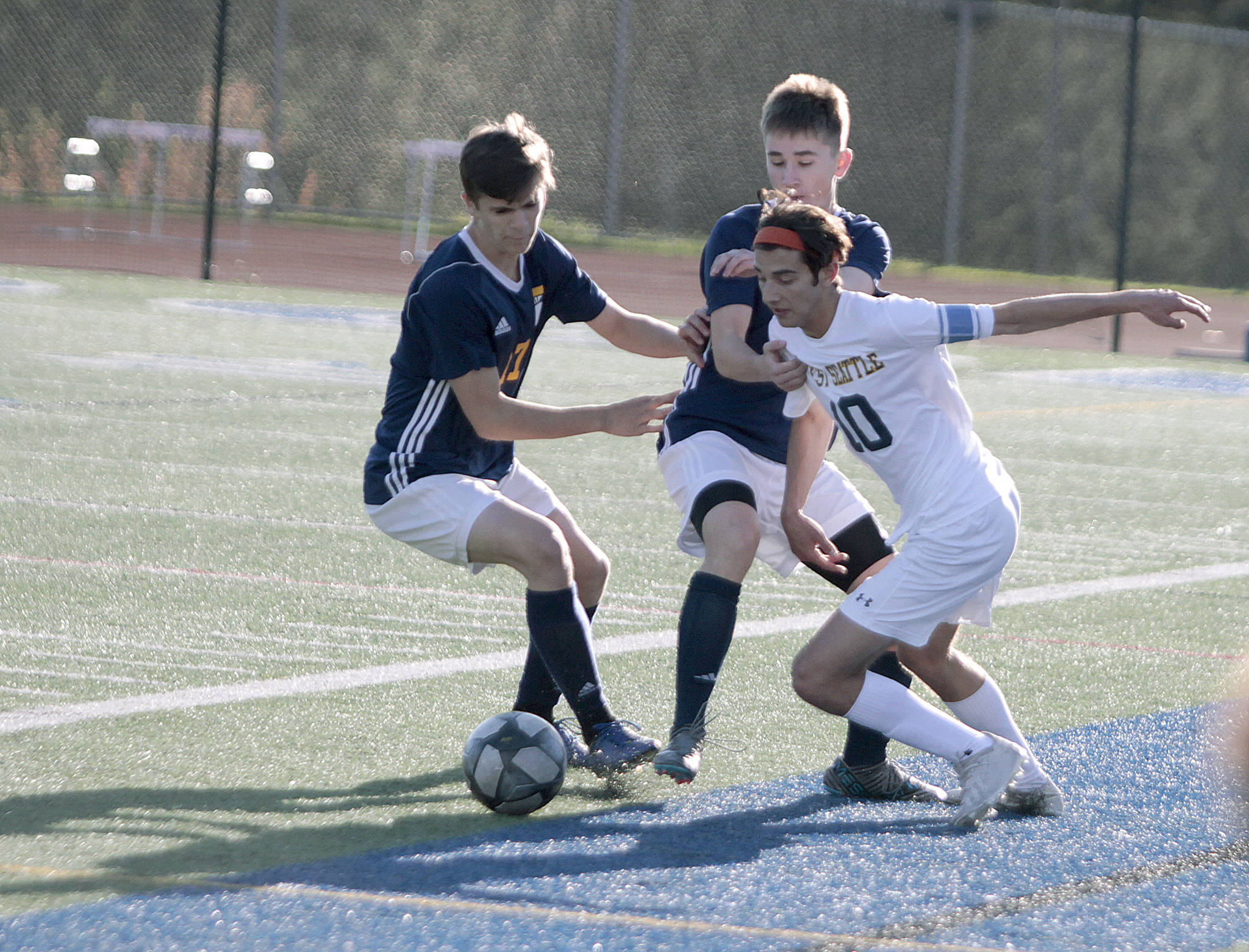 Bainbridge High School athletes have been working out on campus since late September, but a sharp rise in positive cases led the district to cancel them for at least two weeks. (Review file photo)