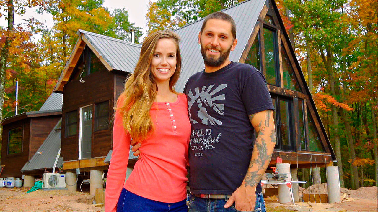 “Wild Wonderful Off-Grid” an amiable, good-humored homegrown YouTube series about the year-long effort by thirty-somethings Erin and Josh Myers and their three young children in building their dream house from the ground up in a forested mountain region of West Virginia, next door to northern Virginia. (YouTube image)