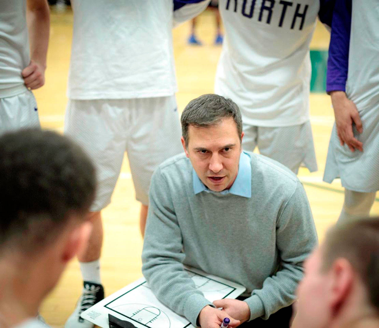 Scott Orness was named Boys Basketball Coach of the Year for the Northwest region after winning a state title in March. North Kitsap Herald/File photo