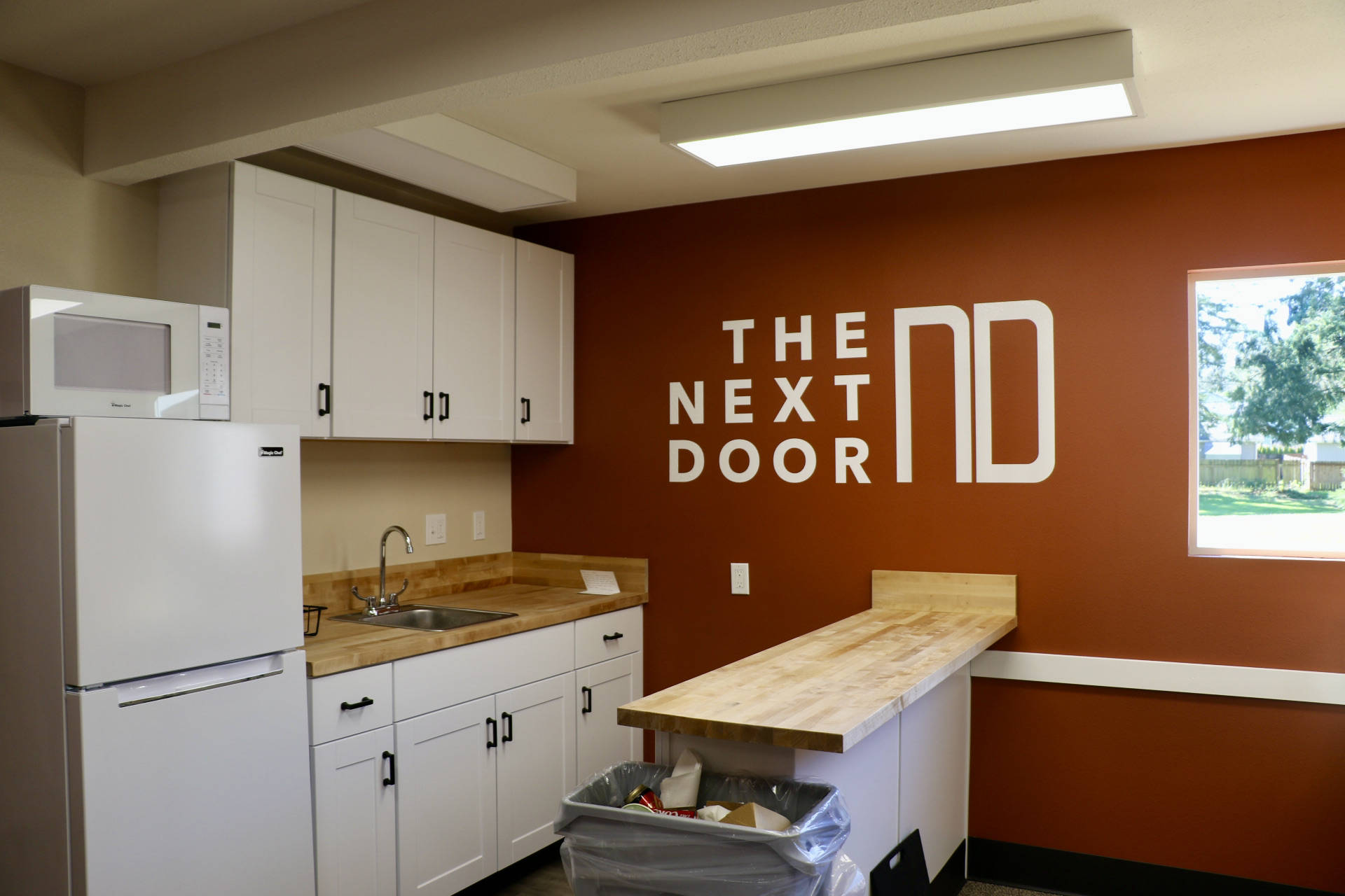 The Next Door’s new kitchen provides a space for studying with snacks and soda close at hand. (Ken Park/North Kitsap Herald photos)