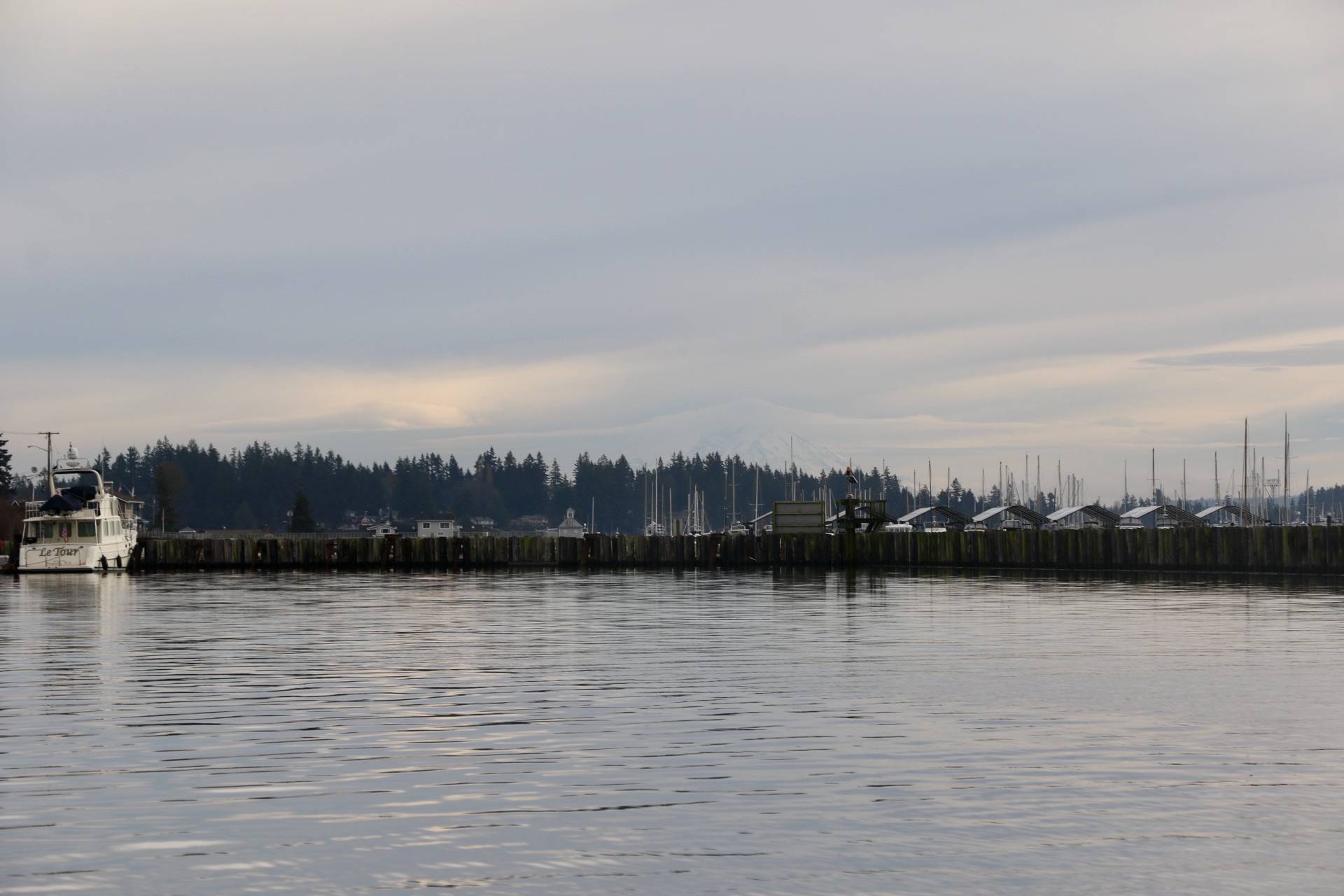 The Port of Poulsbo’s breakwater encircles much of the Poulsbo marina.