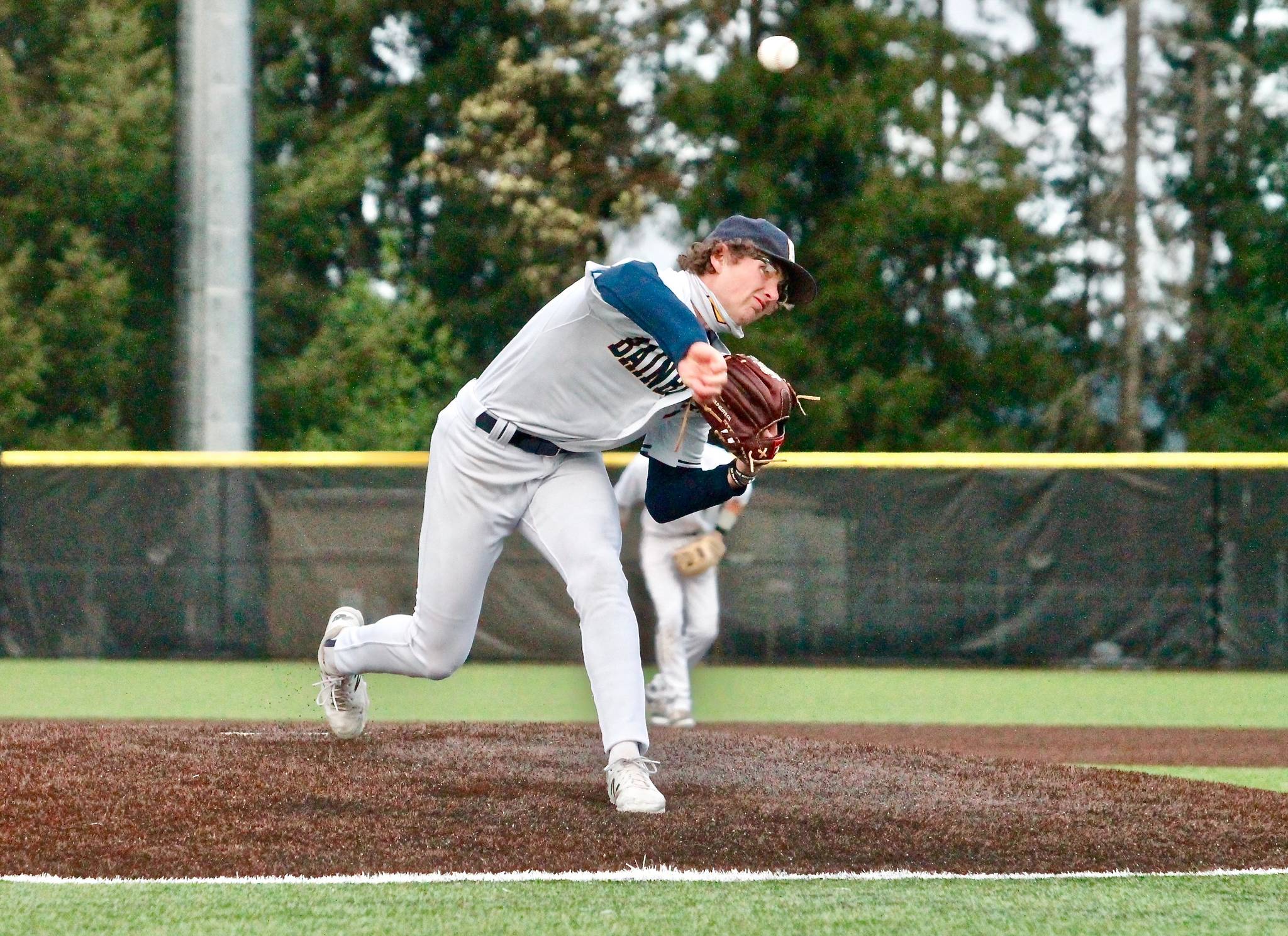 JR Ritchie stole the show in the championship game with a no-hitter and 18 strikeouts against Central Kitsap. (Mark Krulish/Kitsap News Group)