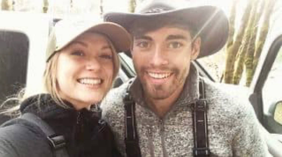 The happy couple Desirae Klokkevold and Christian Liden camping in 2017. (Courtesy Photo)