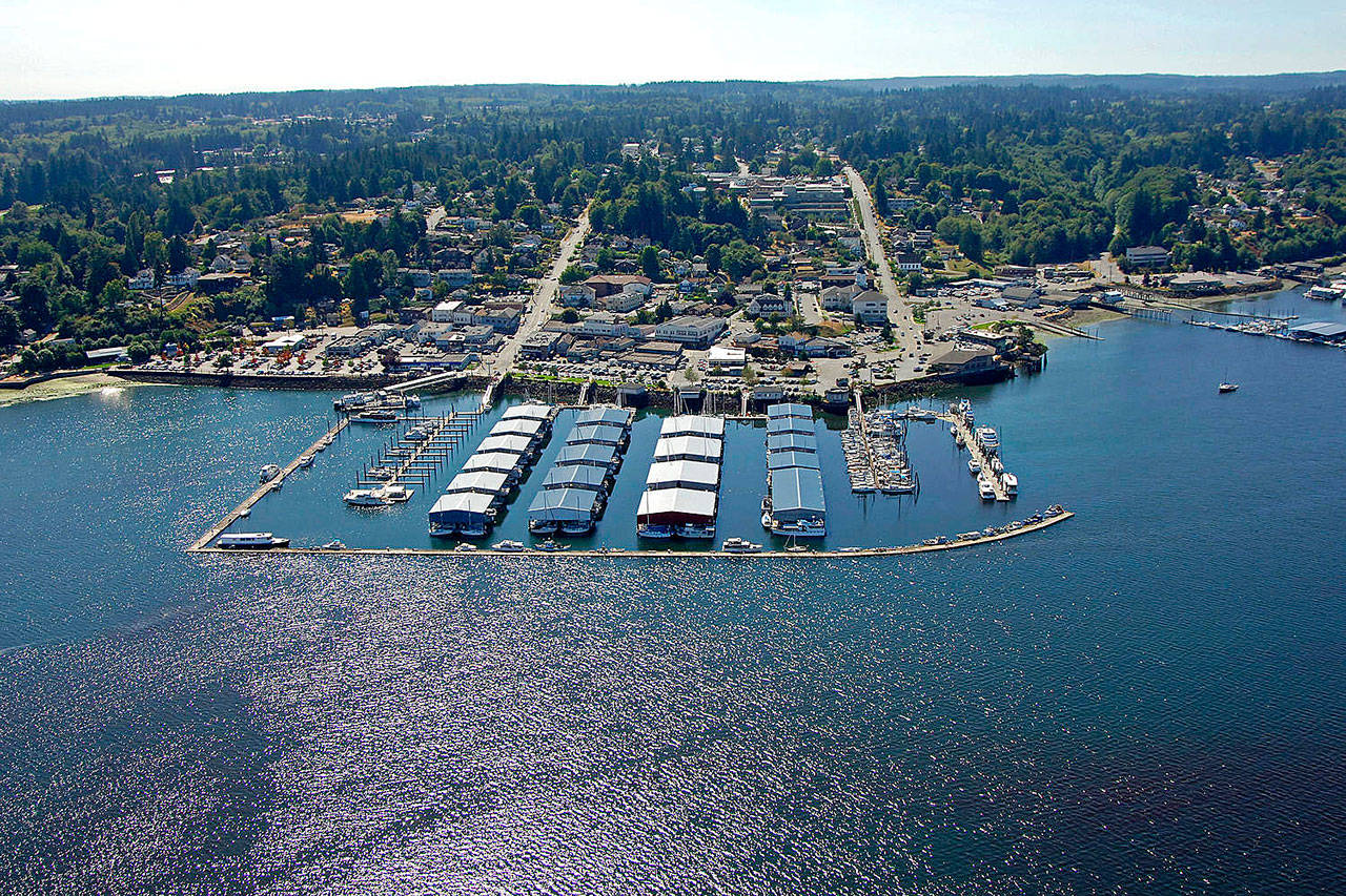 The Port of Bremerton will use a grant of $1.2 million to replace a quarter-mile-long breakwater at the Port Orchard Marina. (dockwa.com photo)
