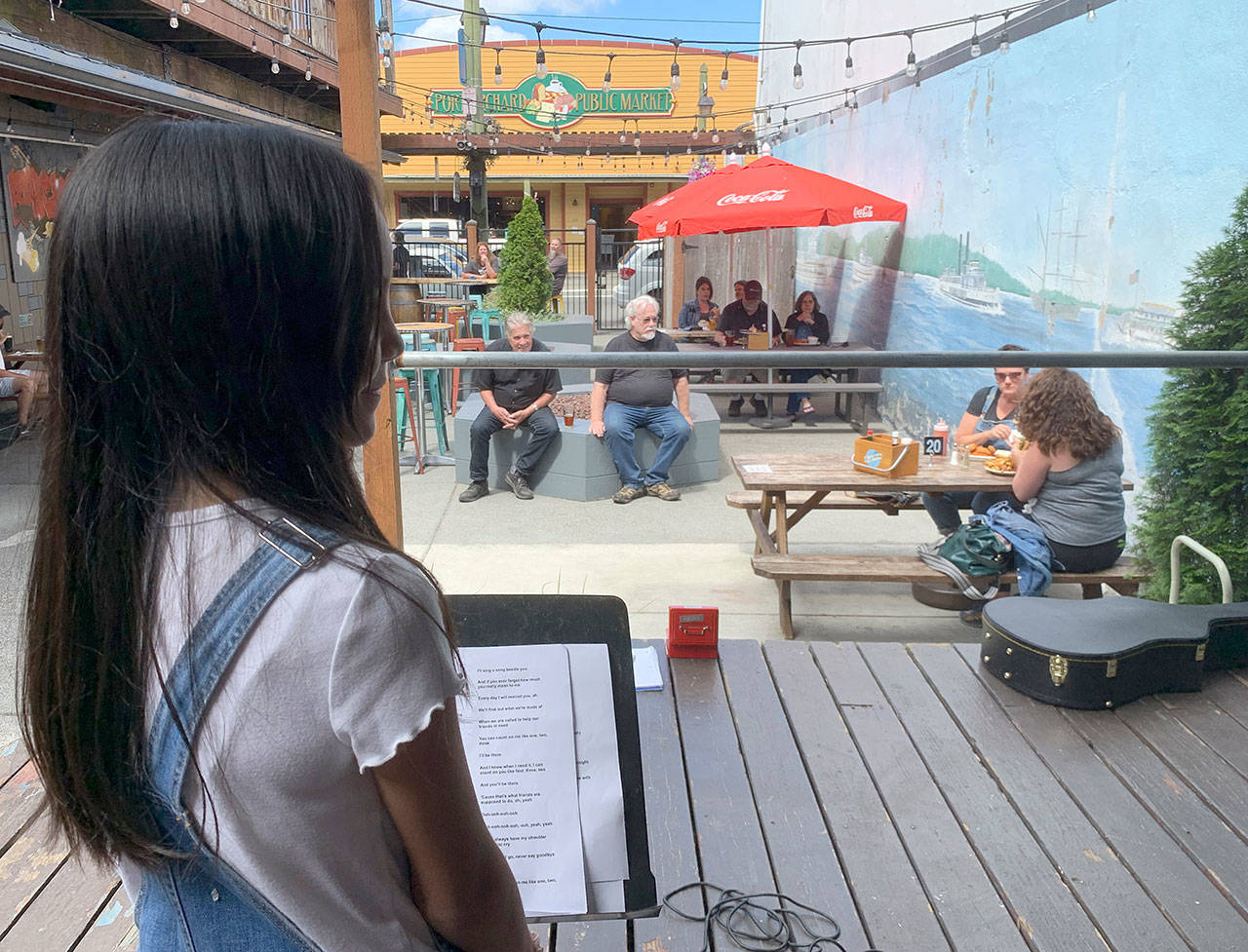 Anika says she can’t yet perform her tribute to Mochi in public. “I think I might cry in the middle of it,” she says. (Bob Smith | Kitsap Daily News)
